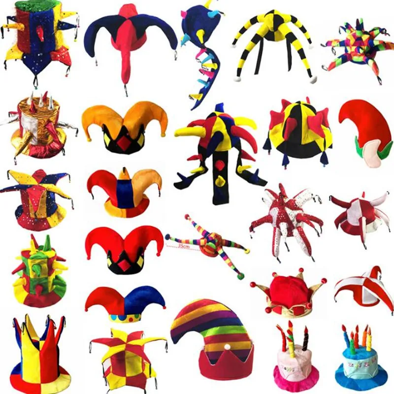 Halloween Party Supplies Colorful Clown Hat Funny Circus Clown Party Hats Caps Kids Adults Cosplay Props
Halloween Party Supplies Colorful Clown Hat Funny Circus Clown Party Hats Caps Kids Adults Cosplay Props