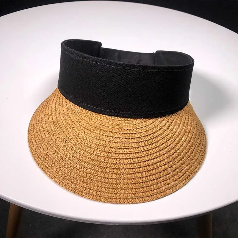 HT1808 Summer Sport Visor Men Women Straw Hats Wide Brim Male Female Sun Visor Cap Black Pink Ivory Straw Beach Cap Sun Visor
HT1808 Summer Sport Visor Men Women Straw Hats Wide Brim Male Female Sun Visor Cap Black Pink Ivory Straw Beach Cap Sun Visor