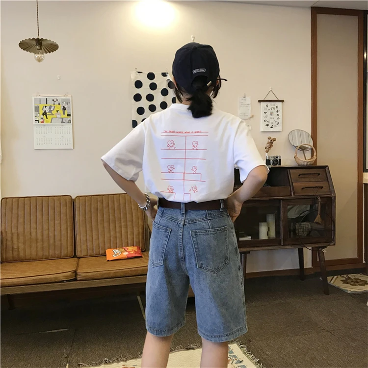 Streetwear Summer Women Denim Shorts Knee Length High Waist Wide Leg Shorts Jeans Blue White Short Femme Loose Half Long
Streetwear Summer Women Denim Shorts Knee Length High Waist Wide Leg Shorts Jeans Blue White Short Femme Loose Half Long