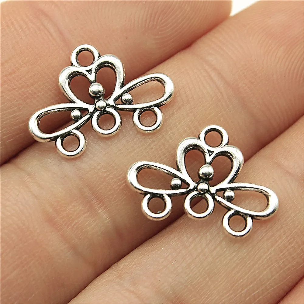 20pcs Jewelry Findings Handmade Craft Earrings Connector Charms Antique Silver Color 0.7x0.5 Inch (18x13mm)
20pcs Jewelry Findings Handmade Craft Earrings Connector Charms Antique Silver Color 0.7x0.5 Inch (18x13mm)