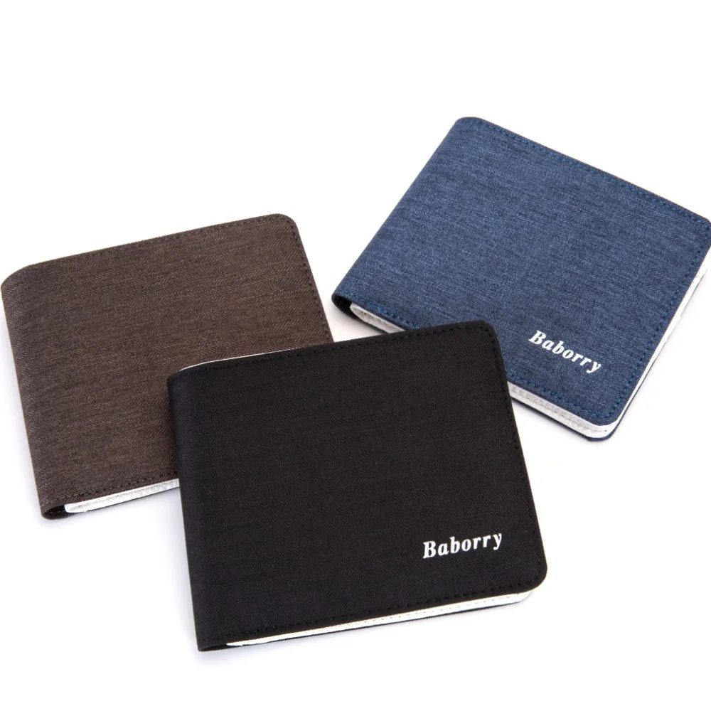 Baborry RFID бренд кошелек Для мужчин кожаные мужские бумажники кошельки Короткий