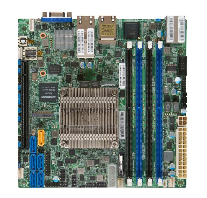 Onboard D-1528 Six-core tek X10SDV-6C-TLN4F Dual Gigabit Ethernet + Dual Gigabit Ethernet
Onboard D-1528 Six-core tek X10SDV-6C-TLN4F Dual Gigabit Ethernet + Dual Gigabit Ethernet