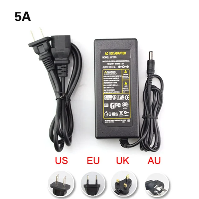 led power supply adapter transformer for 5050 5630 5730 led strip tape input 110v 220v 230v 240v output 12v 5a 60w with plug
led power supply adapter transformer for 5050 5630 5730 led strip tape input 110v 220v 230v 240v output 12v 5a 60w with plug