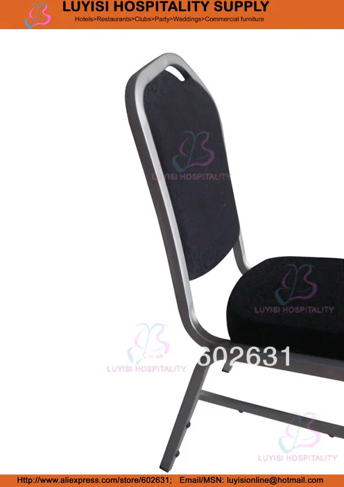 Стальной гостиничный стул LUYISI103025S коммерческая ткань отделка порошковым