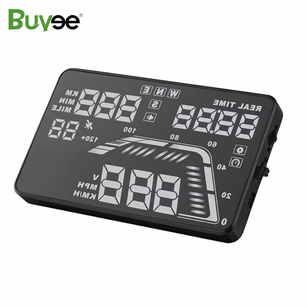 Buyee Q7 HUD 5 ''gps автомобильный коллиматорный Дисплей ветрового стекла проектор gps