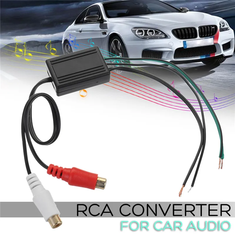1Set 2 RCA Converter for Car Audiophile Audio Universal Home Speaker Cable Output to RCA Line Level Adapter
1Set 2 RCA Converter for Car Audiophile Audio Universal Home Speaker Cable Output to RCA Line Level Adapter