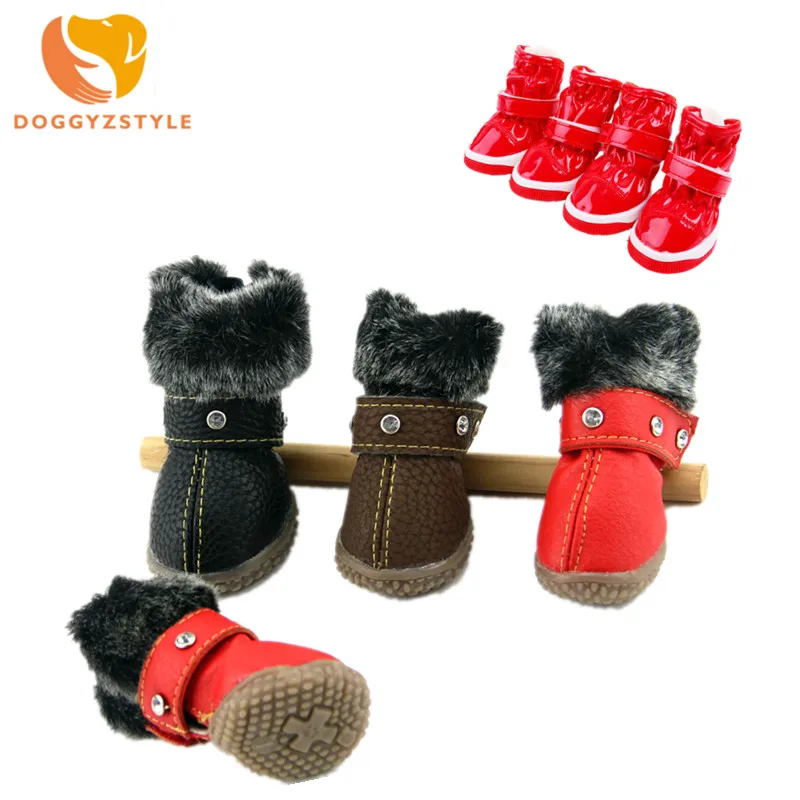 DOGGYZSTYLE Waterproof Dog Boots Pet Anti-slip Shoes Winter Outdoor Snow Boot Sneaker For Small Dogs 4pcs/set
DOGGYZSTYLE Waterproof Dog Boots Pet Anti-slip Shoes Winter Outdoor Snow Boot Sneaker For Small Dogs 4pcs/set