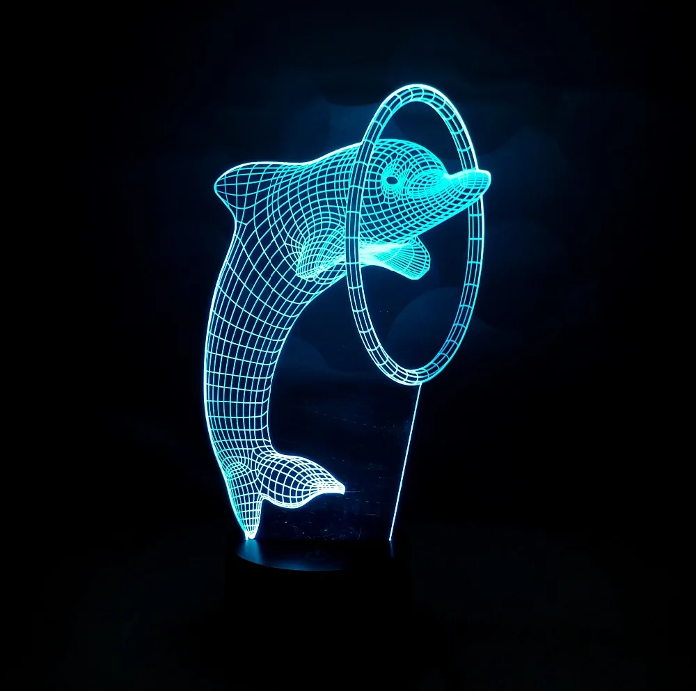 Christmas Decorations for Home 2017 latest dolphin shape 3d led night light Christmas and Halloween gift with 7 color change
Christmas Decorations for Home 2017 latest dolphin shape 3d led night light Christmas and Halloween gift with 7 color change