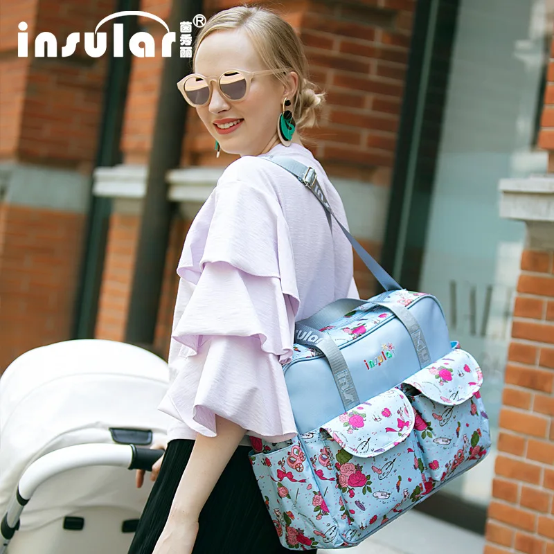 INSULAR MultiColor diaper bag 2019 shoulder handbag maternity mother stroller mummy bag multifunctional baby bag Change pad
INSULAR MultiColor diaper bag 2019 shoulder handbag maternity mother stroller mummy bag multifunctional baby bag Change pad