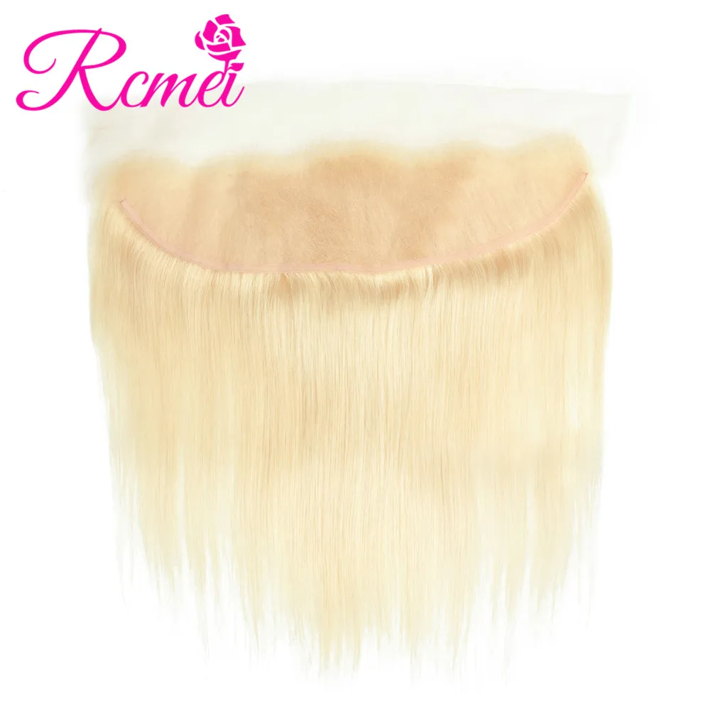 Rcmei 613 Blonde Color Brazilian Straight Hair Lace Front 13*4 Top Frontal Remy Hair Blonde Lace Frontal Closure With Baby hair
Rcmei 613 Blonde Color Brazilian Straight Hair Lace Front 13*4 Top Frontal Remy Hair Blonde Lace Frontal Closure With Baby hair