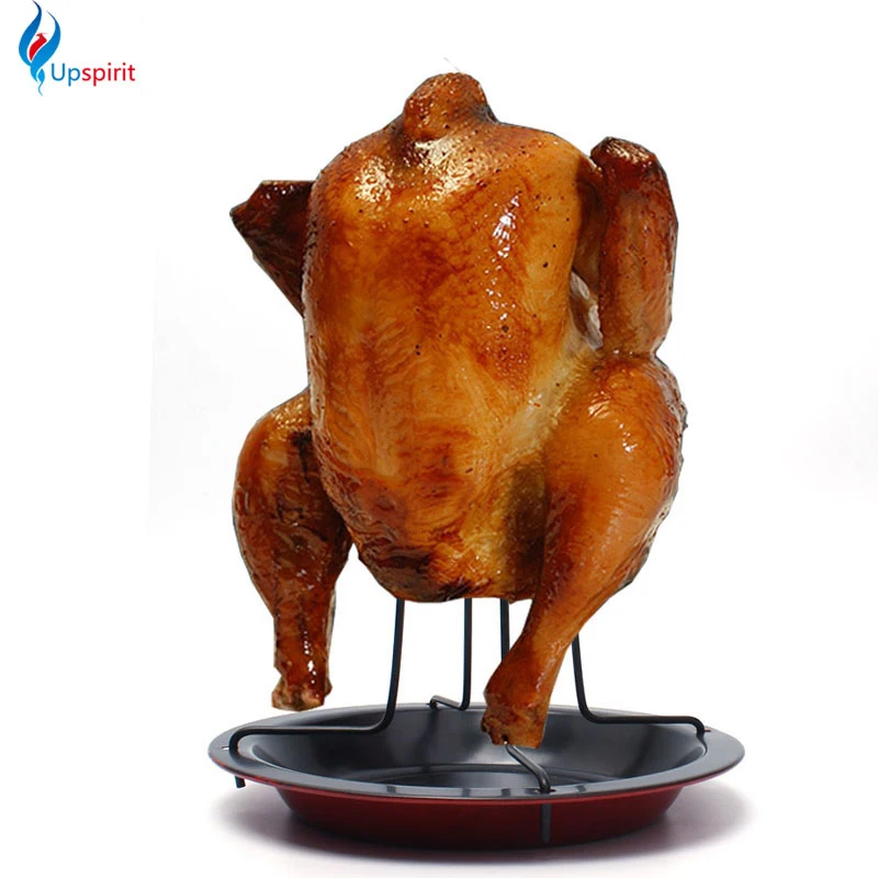New Carbon Steel Upright Chicken Roaster Rack With Bowl Tin Non-stick Cooking Tools Barbecue Fork Bake Pan BBQ Tools Accessories
New Carbon Steel Upright Chicken Roaster Rack With Bowl Tin Non-stick Cooking Tools Barbecue Fork Bake Pan BBQ Tools Accessories