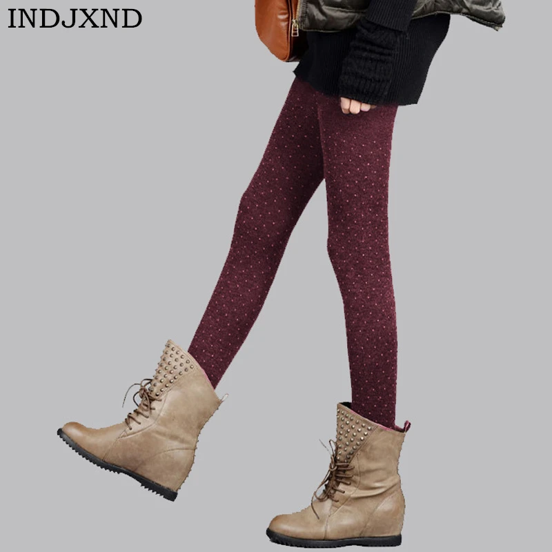 INDJXND New Winter Women Sparkling Warm Tights Dot Design Thick Soft Cotton Wool Fabric Knitted Pantyhose Flexible Ladies Tight
INDJXND New Winter Women Sparkling Warm Tights Dot Design Thick Soft Cotton Wool Fabric Knitted Pantyhose Flexible Ladies Tight