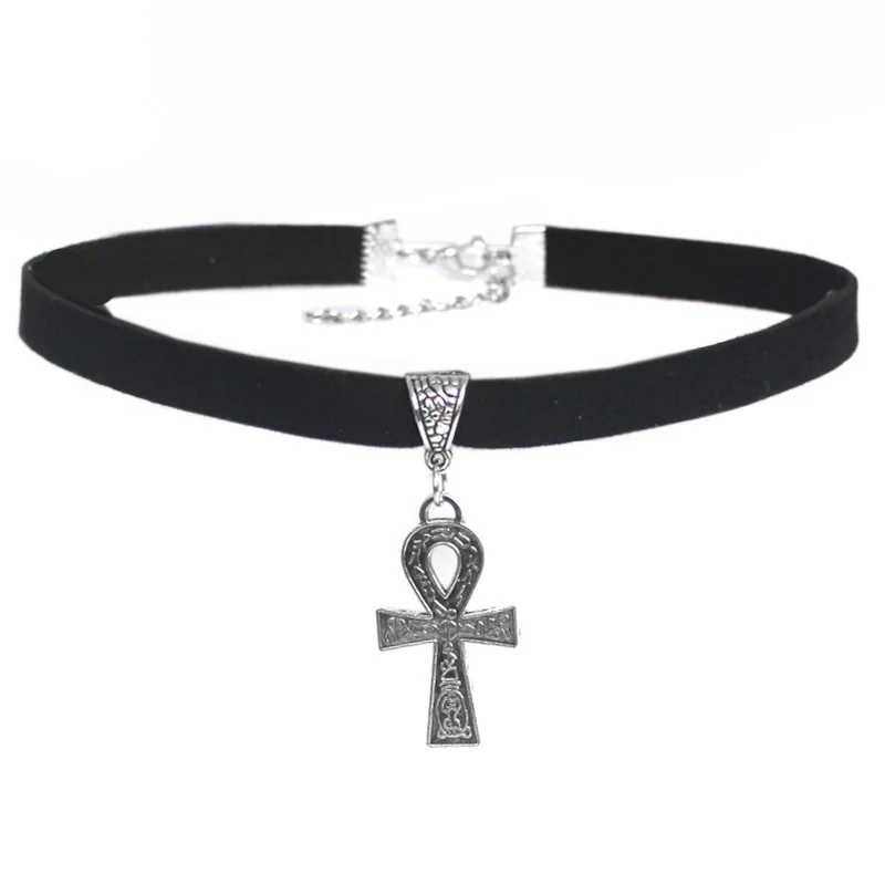 1pcs Fashion Jewelry Choker Necklace Black 10mm Flat Faux Suede Cord Egypt Ankh Cross Star Charm 13" Choker Necklace Gifts
1pcs Fashion Jewelry Choker Necklace Black 10mm Flat Faux Suede Cord Egypt Ankh Cross Star Charm 13" Choker Necklace Gifts