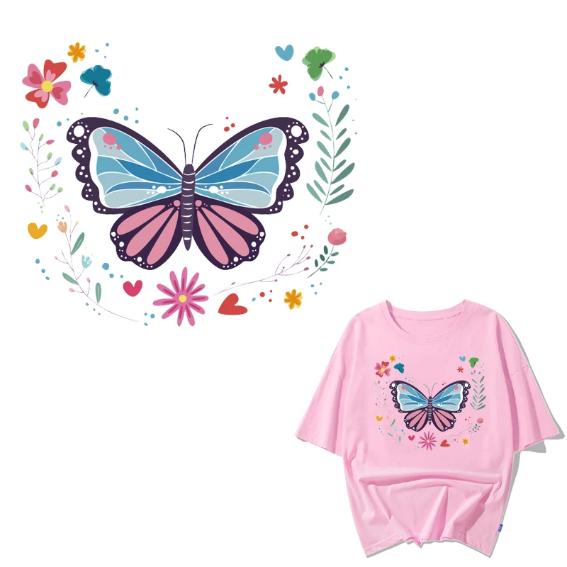 Butterfly Flower Patch Iron-on Transfers for Girl Clothing DIY T-shirt Applique Heat Transfer Vinyl Ironing Stickers on Clothes
Butterfly Flower Patch Iron-on Transfers for Girl Clothing DIY T-shirt Applique Heat Transfer Vinyl Ironing Stickers on Clothes
