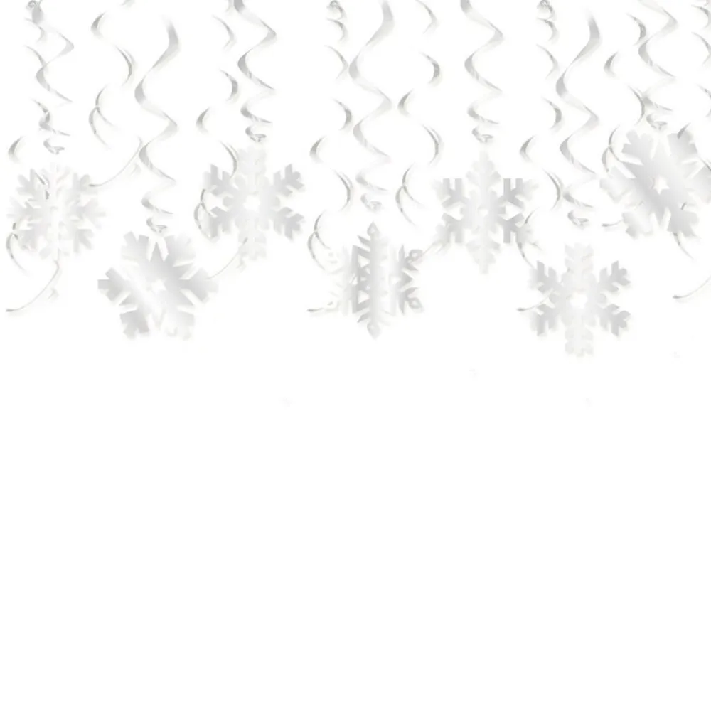 30pcs/set Christmas Decorations Cutout Snowflake Ceiling Hanging Swirl Decorations PVC Spiral Christmas Ornament for Home White
30pcs/set Christmas Decorations Cutout Snowflake Ceiling Hanging Swirl Decorations PVC Spiral Christmas Ornament for Home White