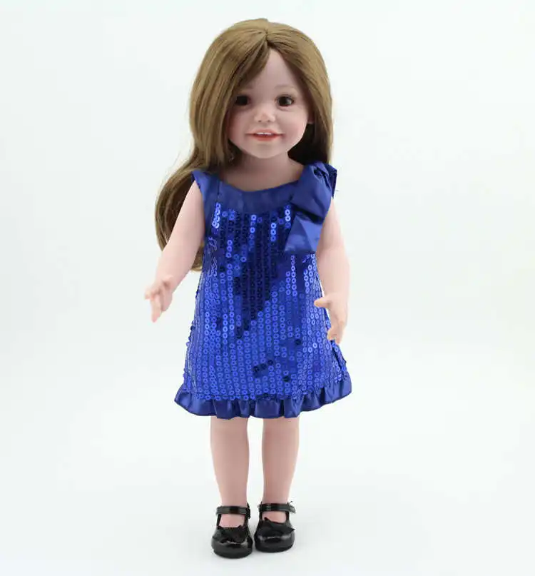 18 inch Handmade Full Vinyl American sweet Girl Doll Fashion Reborn Baby doll Toys children Birthday Gift bonecas reborn
18 inch Handmade Full Vinyl American sweet Girl Doll Fashion Reborn Baby doll Toys children Birthday Gift bonecas reborn