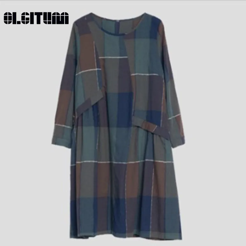 New 2020 Autumn and Winter Cotton and Linen Women Dress Fashion Comfortable Plaid Long Cotton Long-sleeved Large Size Dress
New 2020 Autumn and Winter Cotton and Linen Women Dress Fashion Comfortable Plaid Long Cotton Long-sleeved Large Size Dress