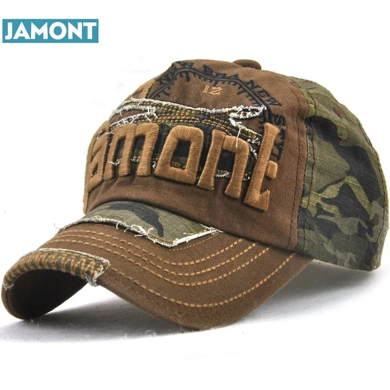 Кепка JAMONT dad оригинальная камуфляжная мужская зимняя бейсбольная кепка bone для