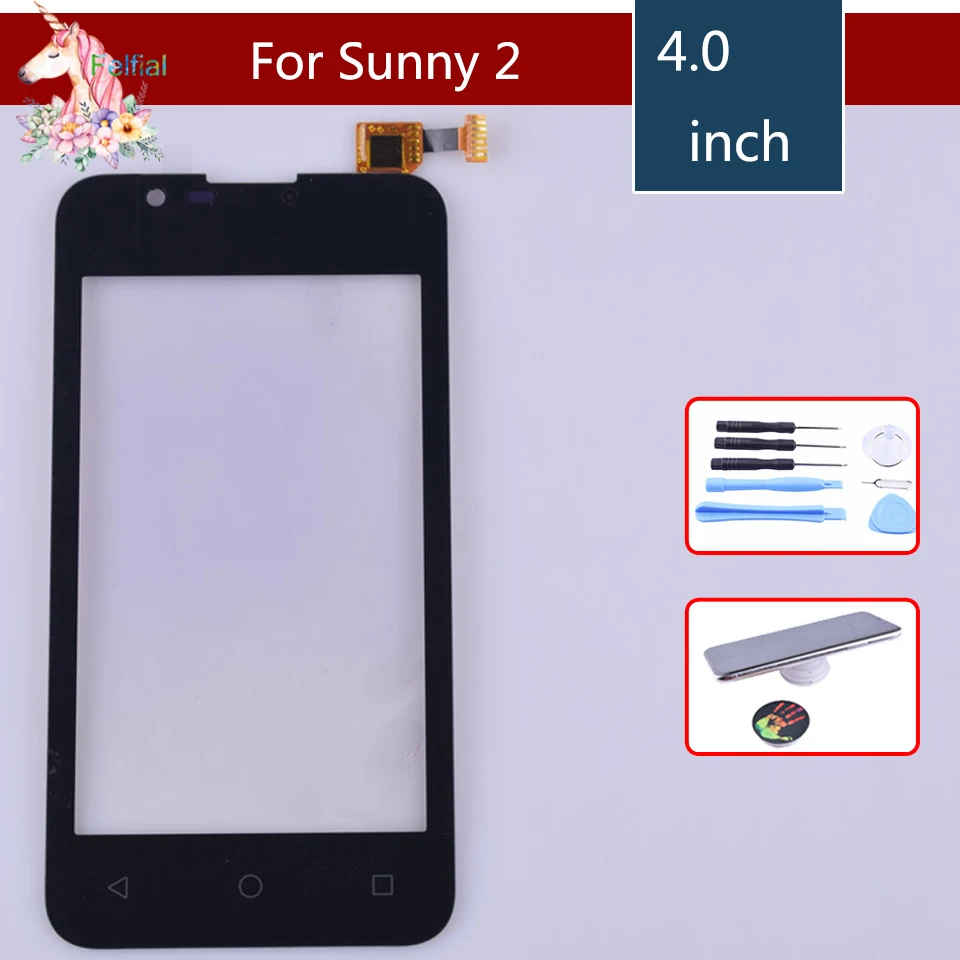Фото 4 0 &quotНовый Солнечный 2 Сенсорный экран для Wiko Sunny дигитайзер Датчик внешняя