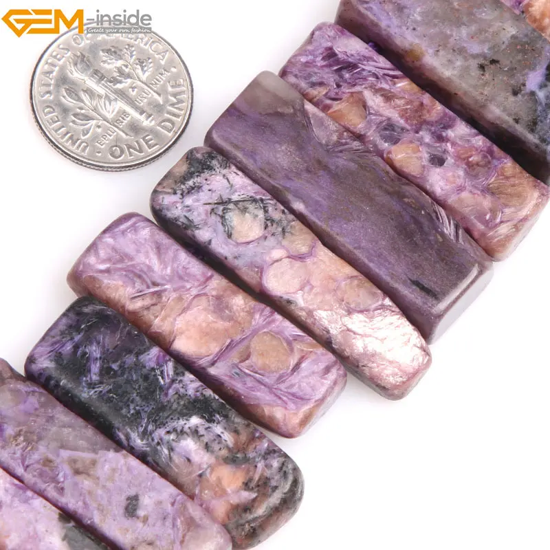 Gem-inside Natural Purple Charoite Beads Flat Stick Point Beads For Jewelry Making Beads DIY 15" Christmas Gift
Gem-inside Natural Purple Charoite Beads Flat Stick Point Beads For Jewelry Making Beads DIY 15" Christmas Gift
