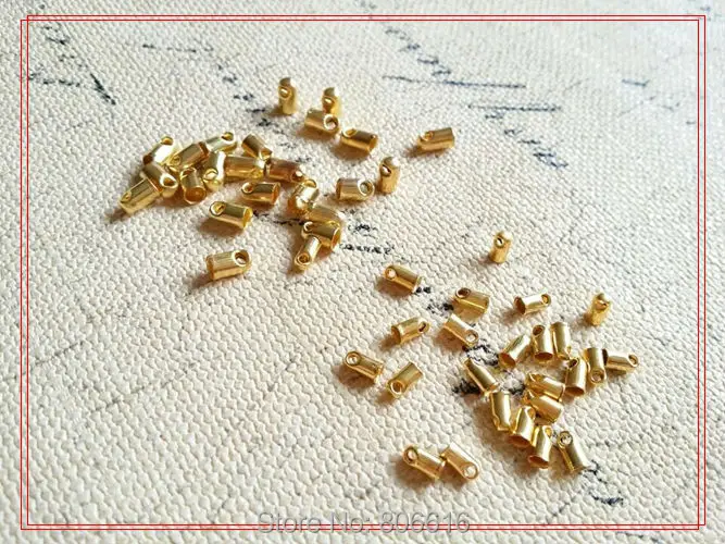 3MM Inner Size 1000Pcs Gold Color Round Rope Crimp End Cords Beads Jewelry Findings
3MM Inner Size 1000Pcs Gold Color Round Rope Crimp End Cords Beads Jewelry Findings