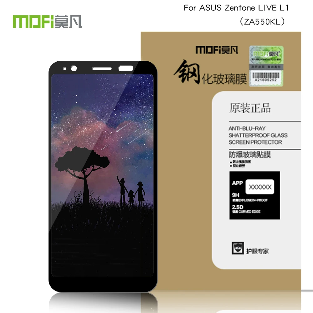Mofi Original Dedicated camera protective film For ASUS Zenfone Live L1 ZA550KL 5.5" color tempered glass film
Mofi Original Dedicated camera protective film For ASUS Zenfone Live L1 ZA550KL 5.5" color tempered glass film
