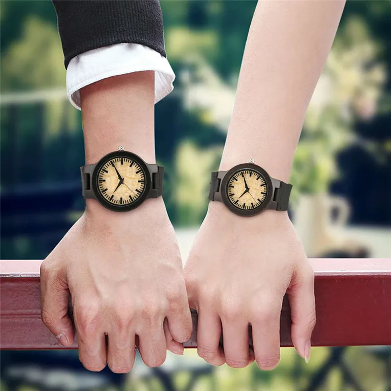 Fashion Lover's Watches Women Men Wood Wristwatches Black Genuine Leather Bamboo Clock Valentines Day Gifts Creative Relogios
Fashion Lover's Watches Women Men Wood Wristwatches Black Genuine Leather Bamboo Clock Valentines Day Gifts Creative Relogios