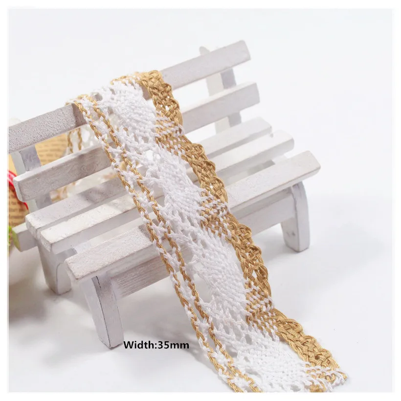 High-quality 35mm 10yard Diy Handmade Patchwork Cotton Material Cotton Lace Ribbon Beige Color Cotton Lace TRIM cotton lace
High-quality 35mm 10yard Diy Handmade Patchwork Cotton Material Cotton Lace Ribbon Beige Color Cotton Lace TRIM cotton lace