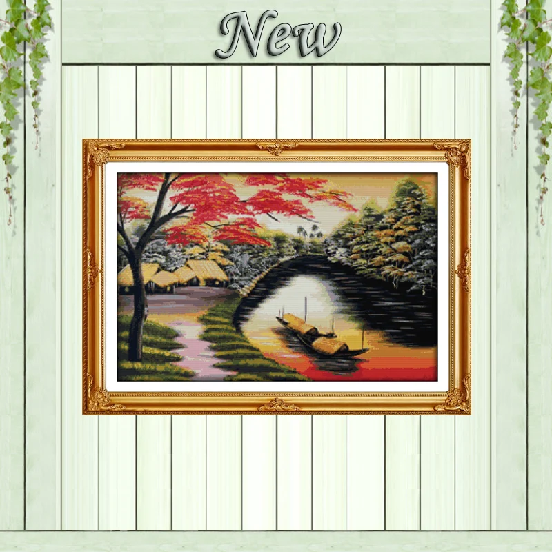 Township Village Vietnam scenery paintings counted print on canvas DMC 11CT chinese Cross Stitch Needlework Sets Embroidery kits
Township Village Vietnam scenery paintings counted print on canvas DMC 11CT chinese Cross Stitch Needlework Sets Embroidery kits