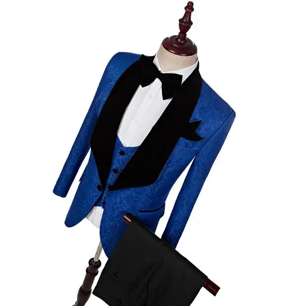 Men's suits three-piece suit groomsman groom wedding dress Slim studio business dress Singer Stage Costumes (Jacket+Vest+Pants)
Men's suits three-piece suit groomsman groom wedding dress Slim studio business dress Singer Stage Costumes (Jacket+Vest+Pants)