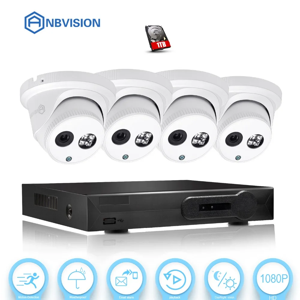 Eyessys Full HD 1080 P 4Ch CCTV Системы 4X2 Мп металлическая уличная IP Камера 4CH POE 15 V H.265 NVR
