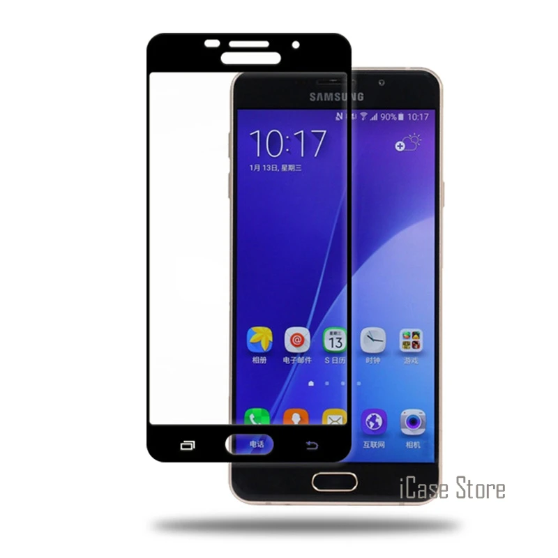 Для Samsung Galaxy A7 2016 A710 закаленное Стекло Экран Full Cover для HD Ясно Защитная пленка