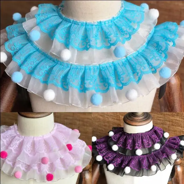 10yards Pleated Lace Trim Organza Ribbon Fabric Pompom Lace Applique For Sewing Clothing Skirt Collar Cuff Hem Accessories
10yards Pleated Lace Trim Organza Ribbon Fabric Pompom Lace Applique For Sewing Clothing Skirt Collar Cuff Hem Accessories