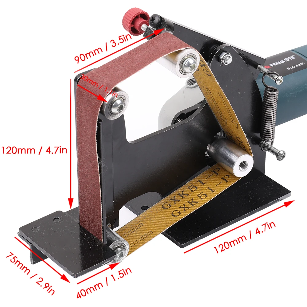 Electric Angle Grinder Sanding Belt Adapter For 100 115 125 Accessories of Sanding Machine Grinding Polishing Machine
Electric Angle Grinder Sanding Belt Adapter For 100 115 125 Accessories of Sanding Machine Grinding Polishing Machine