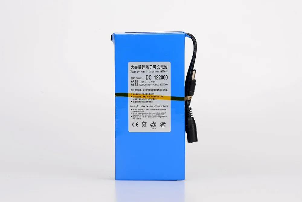 Перезаряжаемый литий-ионный аккумулятор большой емкости MasterFire DC 122000, 12 В, 20000 мАч, зарядное устройство переменного тока с вилкой Стандарта С...
Перезаряжаемый литий-ионный аккумулятор большой емкости MasterFire DC 122000, 12 В, 20000 мАч, зарядное устройство переменного тока с вилкой Стандарта С...
