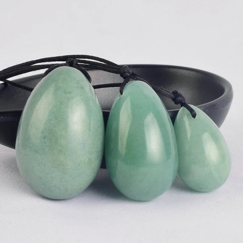Drilled Yoni Eggs Green Aventurine Jade Massage Stones Viginal Muscle Contraction Health Care Kegel Exercise Healing Ben Wa Ball
Drilled Yoni Eggs Green Aventurine Jade Massage Stones Viginal Muscle Contraction Health Care Kegel Exercise Healing Ben Wa Ball