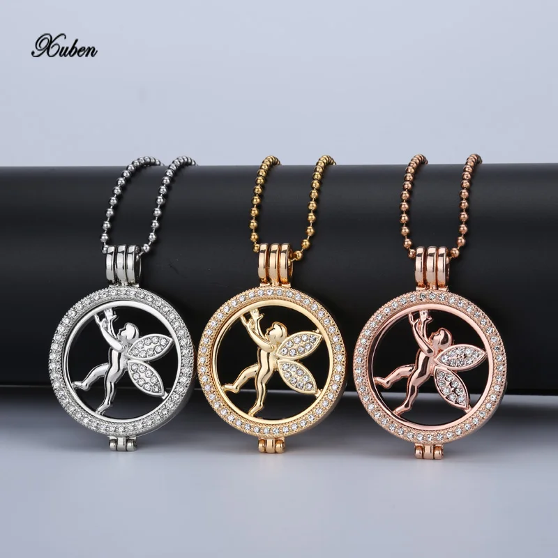 Angel pendants necklace rose gold xuben design Clear Rhinestone fit long beads chain Coin necklace
Angel pendants necklace rose gold xuben design Clear Rhinestone fit long beads chain Coin necklace