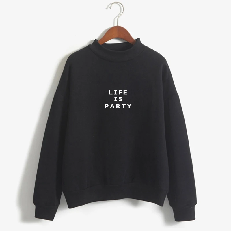 2018 Autumn Warm Women Hoodies Life Is Party Letters Printed Sweatshirt Fleece High Quality Kpop Pullover For Ladies Drop Ship
2018 Autumn Warm Women Hoodies Life Is Party Letters Printed Sweatshirt Fleece High Quality Kpop Pullover For Ladies Drop Ship