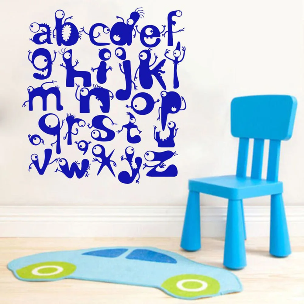 Funny 26 Letters Wall Stickers Vinyl Wall Decal Home Decoration Accessories For Nursery Baby Room Cute Art Mural Removable C009
Funny 26 Letters Wall Stickers Vinyl Wall Decal Home Decoration Accessories For Nursery Baby Room Cute Art Mural Removable C009