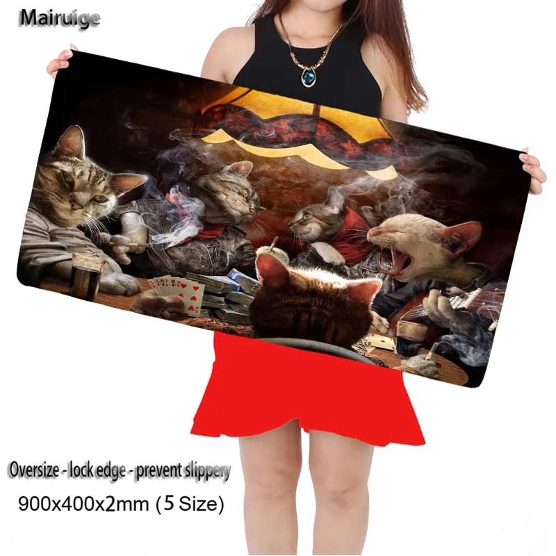 Mairuige Cats Having A Party Large Game 900*400 High Quality with Edge Locking Speed Version Game Keyboard Mouse Pad for Gamer
Mairuige Cats Having A Party Large Game 900*400 High Quality with Edge Locking Speed Version Game Keyboard Mouse Pad for Gamer