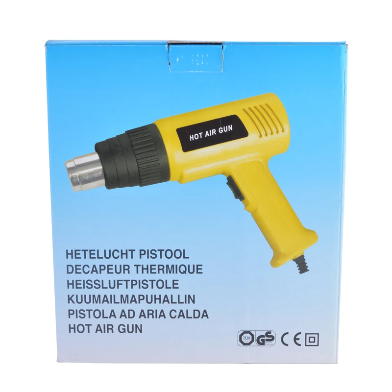220V EU Industrial Electric Hot Air Gun 2000W 50HZ Variable Temperature Advanced Heat Gun With 1 Nozzle Attachments Power Tools
220V EU Industrial Electric Hot Air Gun 2000W 50HZ Variable Temperature Advanced Heat Gun With 1 Nozzle Attachments Power Tools