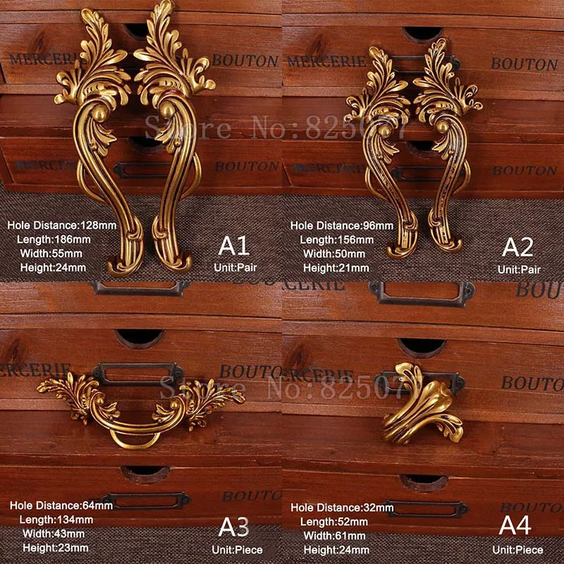 4Pair or 8PCS Vintage Furniture Handles European Drawer Wardrobe Cupboard Kitchen Cabinet Door Pulls Handles and Knobs JF1309
4Pair or 8PCS Vintage Furniture Handles European Drawer Wardrobe Cupboard Kitchen Cabinet Door Pulls Handles and Knobs JF1309