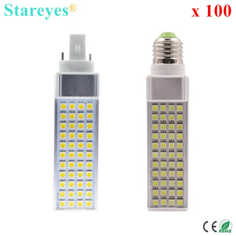 Free Shipping 100 pcs 9W G24 G23 E27 LED PL Bulb SMD 5050 44 LED Corn Light led lighting LED transverse inserted light
Free Shipping 100 pcs 9W G24 G23 E27 LED PL Bulb SMD 5050 44 LED Corn Light led lighting LED transverse inserted light