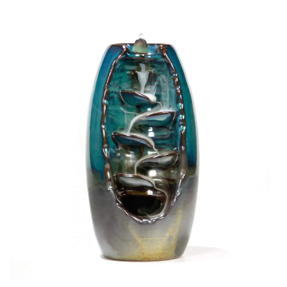 Ceramic Waterfall Backflow Incense Burner Incenser Holder Home Decor Aromatherapy Ornament+ 10 Cone Incense Free
Ceramic Waterfall Backflow Incense Burner Incenser Holder Home Decor Aromatherapy Ornament+ 10 Cone Incense Free