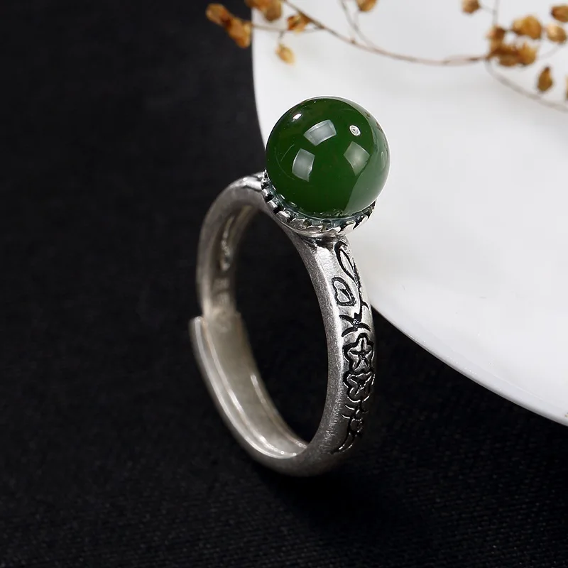 2018 Limited Real Women Anel Feminino S990 Solid Retro Matte And Tian Biyu Bead Inlaid High-end Female Jointless Ring Wholesale
2018 Limited Real Women Anel Feminino S990 Solid Retro Matte And Tian Biyu Bead Inlaid High-end Female Jointless Ring Wholesale