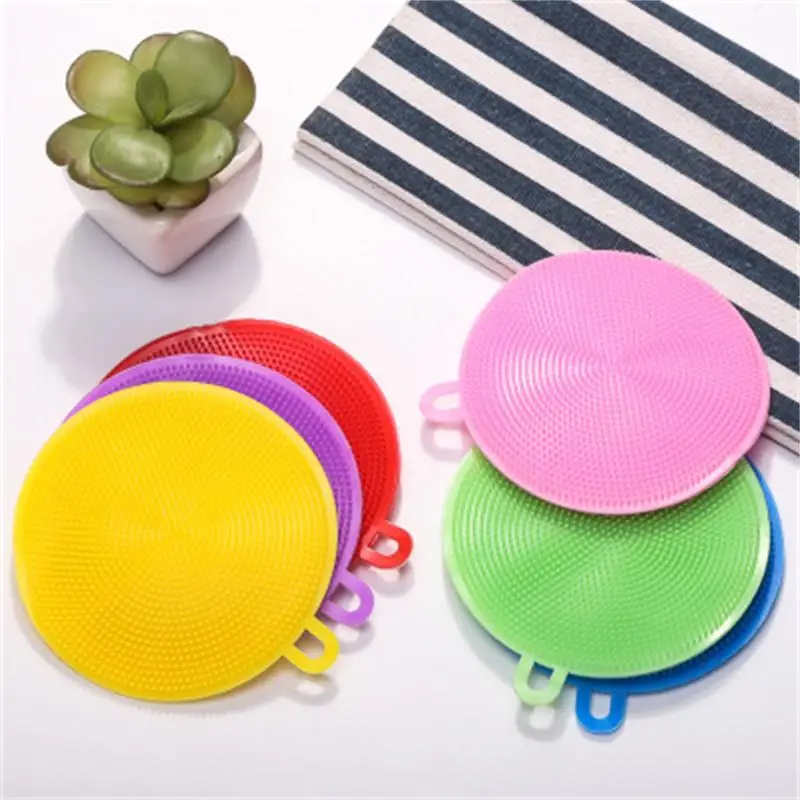 Silicone Dishwashing Sponge Scrubber Cleaning Brush Multi-functional Fruit Vegetable Cutlery Kitchenware Brushes Kitchen Tools
Silicone Dishwashing Sponge Scrubber Cleaning Brush Multi-functional Fruit Vegetable Cutlery Kitchenware Brushes Kitchen Tools