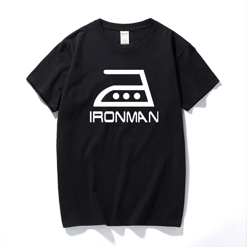 Забавная Новинка 2017 Новая новинка футболка Im Ironman с супергероями Мужская модная