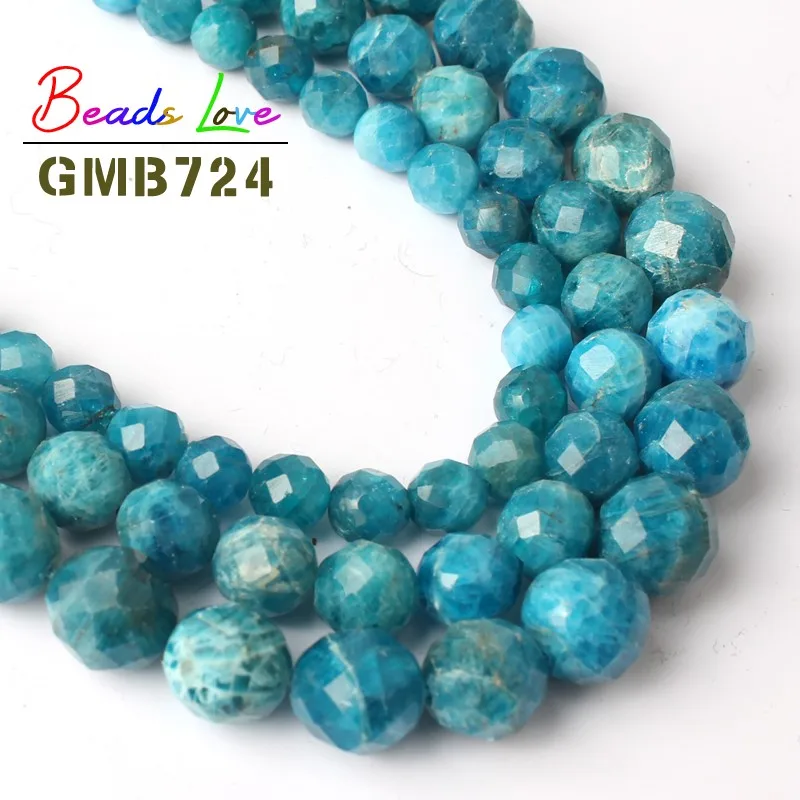 Natural Stone Genuine Faceted Blue Apatite Beads For Jewelry Making 6 8 10 mm 15'' Strand Fit DIY Necklace Bracelet Jewellery
Natural Stone Genuine Faceted Blue Apatite Beads For Jewelry Making 6 8 10 mm 15'' Strand Fit DIY Necklace Bracelet Jewellery