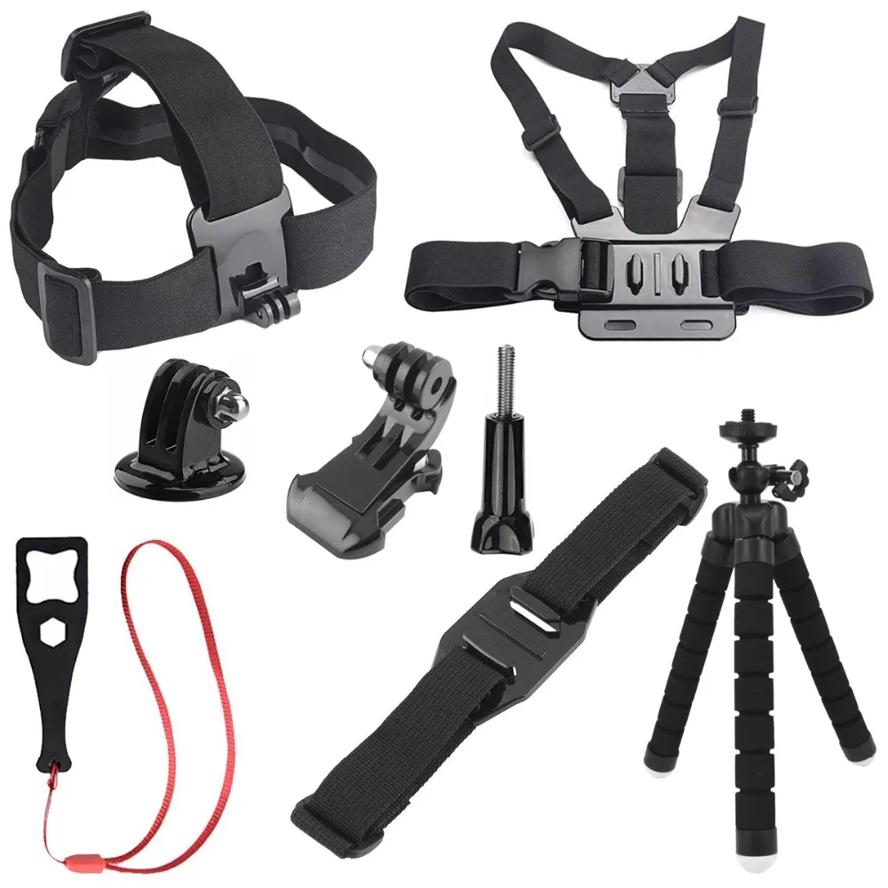8 in 1 Action camera Accessories for Gopro Hero 5 Octopus Tripod Monopod Head Chest Strap For SJCAM SJ4000 Eken Xiaomi Yi 4K
8 in 1 Action camera Accessories for Gopro Hero 5 Octopus Tripod Monopod Head Chest Strap For SJCAM SJ4000 Eken Xiaomi Yi 4K