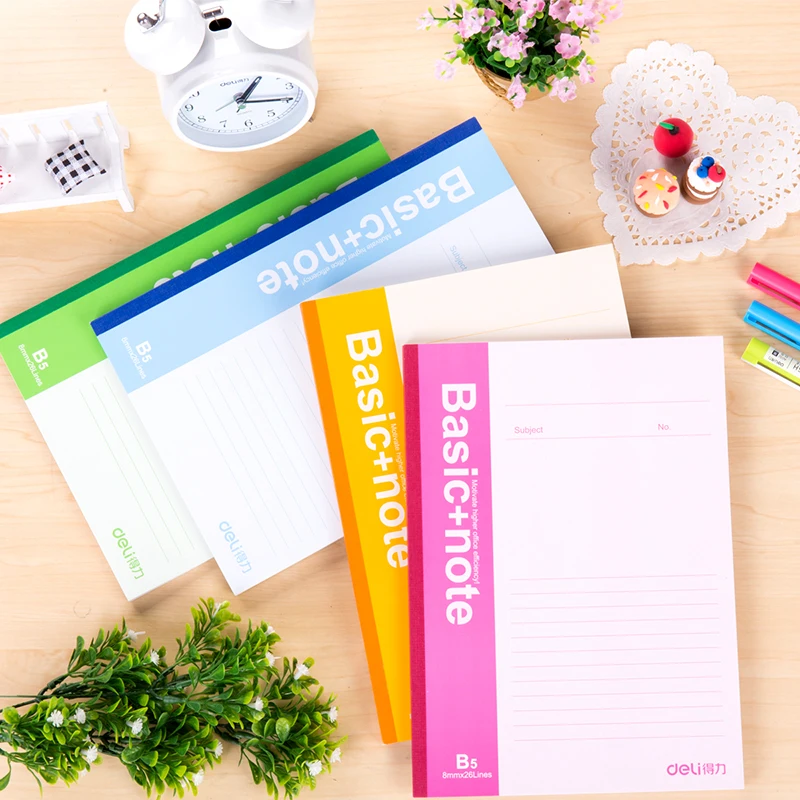 Deli B5 Notebook 60 Sheets Business Wireless Binding Personal Diary Journal Records Cute Study School Office Stationery 7664
Deli B5 Notebook 60 Sheets Business Wireless Binding Personal Diary Journal Records Cute Study School Office Stationery 7664
